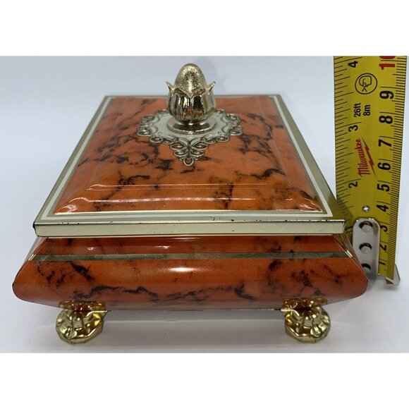 Blue Bird Confectionery Harry Vincent Limited Candy Tin Orange Gold England - Picture 11 of 14